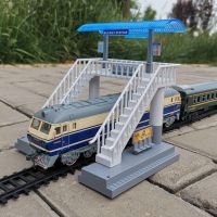 ✸ 1:87 Scale Train Station Architectural Model Rockery Tunnel Model DIY Toy for Boys Kids