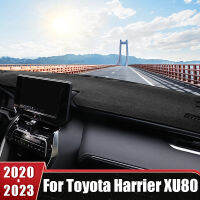 สำหรับโตโยต้า Harrier Venza XU80 2020-2022 2023ไฮบริดแผงควบคุมรถปกสีอาทิตย์หลีกเลี่ยงแสงเสื่อแผงหน้าปัดแผ่นกันลื่น