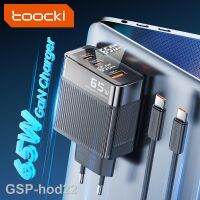 2023 166 Toocki GaN Pengisi Daya Ponsel 65W USB Tipe C สำหรับ iPhone MacBook Pengisian Cepat QC4.0 PD3.0แท็บเล็ตแล็ปท็อป Tampilan