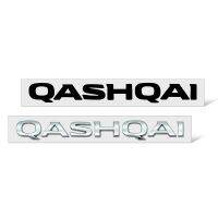 ป้ายโลโก้ QASHQAI สีเงิน/สีดำ,สติกเกอร์ตกแต่งพลาสติกตัวอักษรกระโปรงท้ายรถด้านหลังสีเงิน/สีดำ3D อุปกรณ์ตกแต่งรถยนต์ตรารถยนต์