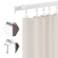 【LZ】۞♞  Teto Mount Curtain Track Kit com ganchos tamanho pequeno para o espaço 3ft - 6ft Wide