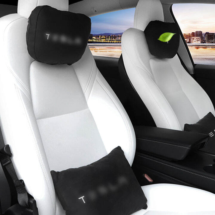 kcooso-soft-headrest-suede-neck-pillow-relax-waist-cushion-car-accessories-for-tesla-model-3-model-y