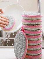 卐 5pcs Dish sponge High-density grey sponge for kitchen cleaning Sponge block Household Dishwashing cloth