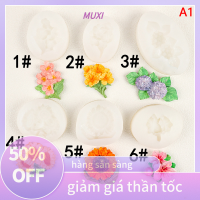 ?【HOT SALE】MUXI แม่พิมพ์ซิลิโคนลายดอกไฮเดรนเยียรูปดอกพีชฉาบปูนทำมือมีกลิ่นหอมอุปกรณ์ตกแต่งช่องลมในรถยนต์