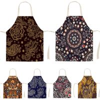 Vegetation Style Apron Baking Accessories Apron For Children Flowers Printing Household Cleaning Pinafore Home Custom Aprons Bib