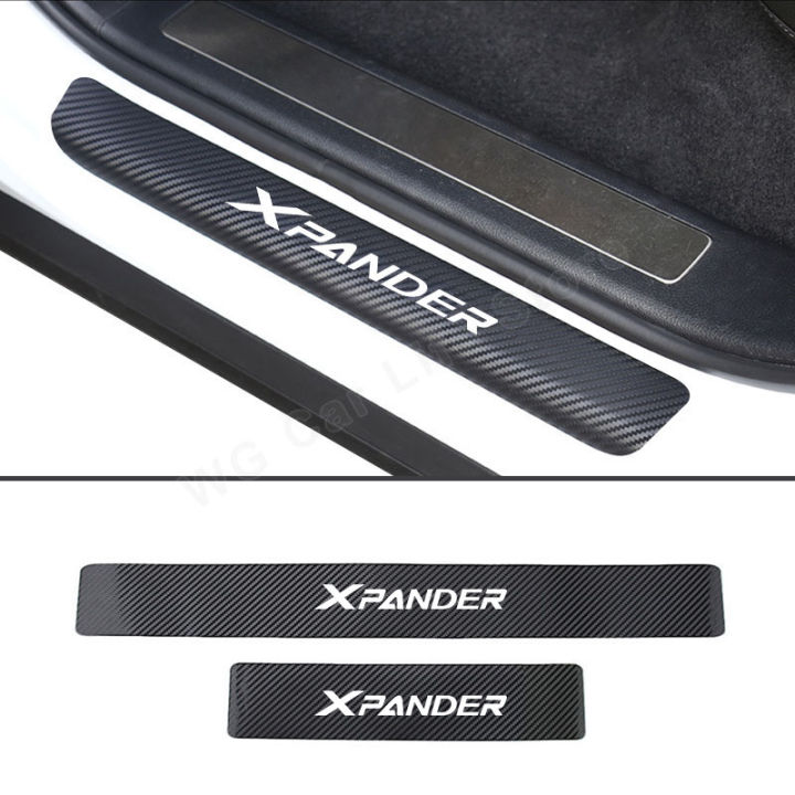 car-stickers-styling-decal-for-mitsubishi-xpander-auto-door-sill-cover-protector-carbon-fiber-threshold-sticker-car-products