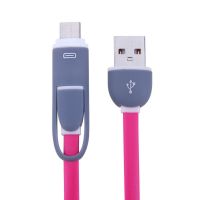 [cozy] 2 in 1 Micro USB+Type-C Sync Data and Charging Cable for Android