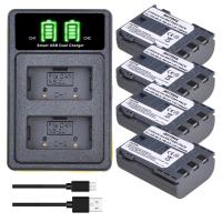 Batmax NB-2L NB-2LH Battery LED USB Dual Charger with Type C Charge Port for Canon EOS 400D S80 S70 S50 S60 350D G7 G9 ready stockagapi