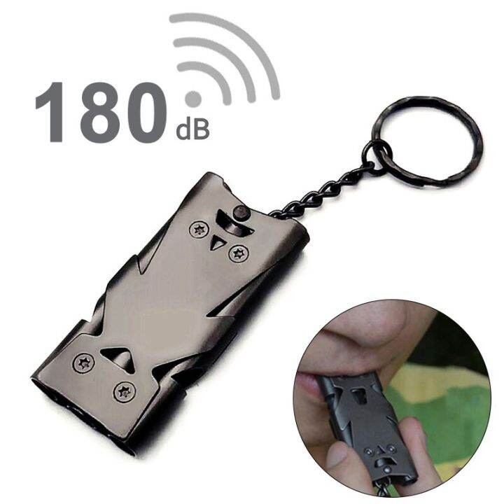 portable-whistle-stainless-steel-high-decibel-triple-pipe-outdoor-life-saving-emergency-sos-survival-whistle-keychain-survival-kits