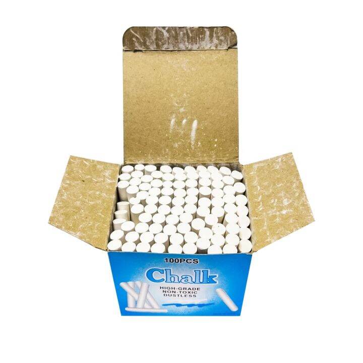 100pcs Dustless Blackboard Chalk White Chalk NonToxic Black Board