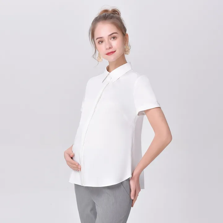 HighEnd Maternity Clothes Clothing Shirt ShortSleeved Work Business