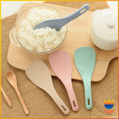 TOP  ทัพพีตักข้าว ข้าวไม่ติดทัพพี ทำจากฟางข้าวสาลี   wheat straw spoon