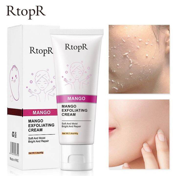 ของแท้-ส่งจากไทย-ฮิตใน-tiktok-rtopr-facial-exfoliating-cream-เจลผลัดเซลล์-เจลขัดผิว-ครีมสครับผิวมะม่วง-ครีมขัดผิว-046