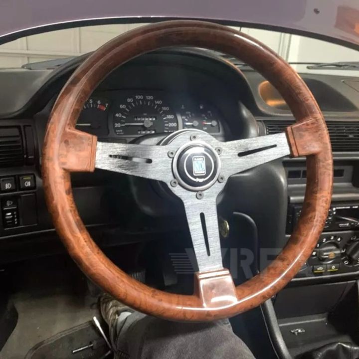 racing-universal-steering-wheel-imitation-wood-material-retro-style-3-spoke-wood-nardi-furniture-protectors-replacement-parts