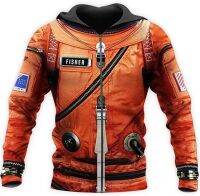 เสื้อสเวตเตอร์มีซิปพิมพ์ลายดิจิตอล3D บุรุษลำลองแฟชั่น