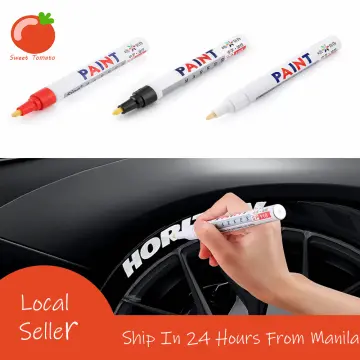 Tire Ink | Paint Pen for Car Tires | Permanent and Waterproof | Carwash  Safe (White, 1 Pen)