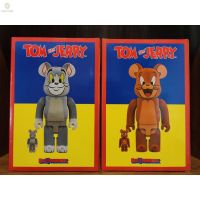 ✆▪◘(ของแท้) Bearbrick Tom and Jerry Flocky 400%+100% แบร์บริค กำมะหยี่ Be@rbrick Tom&amp;Jerry by Medicom Toy ของใหม่ มือ 1