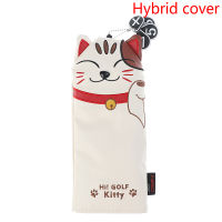 Badao Veli Shy ฝาครอบหัวกอล์ฟคลับ Headcover Driver ไม้แฟร์เวย์เคสโทรศัพท์ไฮบริด Kitty Lucky