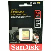 Sandisk Extreme การ์ด Sd ความเร็วสูงถึง 150Mb / S 64Gb