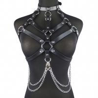 【cw】 Leather Erotic Choker   Harness Chest Bdsm - Aliexpress