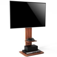 Wood TV Stand ขาแขวนทีวี Heavy-duty TV Stand ขาแขวนทีวีแบบมีชั้นวางของ Flat panel TV Wall Mount รองรับขนาดทีวี 32-65นิ้ว