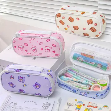 Capacity Bear Pencil Case Kawaii Pencil Bags Love Rabbit Pencil Bag Storage  Box