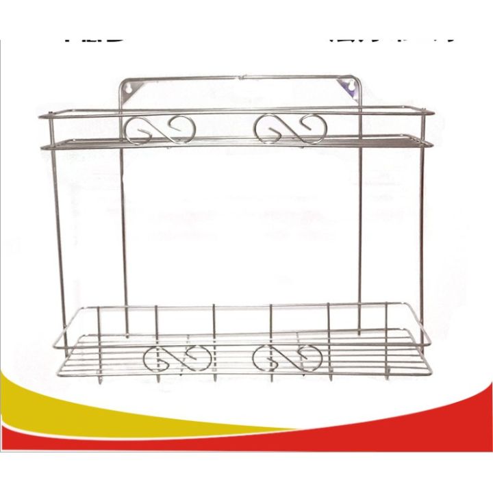 ชั้นวางของในห้องน้ำสแตนเลส-304-แท้-2-ชั้น-3-ชั้น-แถมที่ติดผนัง-ไม่ต้องเจาะผนัง-ไม่ต้องใช้สว่าน-รับน้ำหนักได้ดี-tb-1023