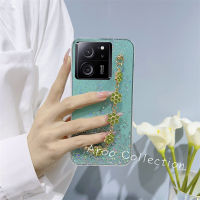 เคสโทรศัพท์สำหรับ Xiaomi 13T Xiaomi13T Pro 5G เคส Phone Case มือถือสีสันสดใสสายรัดข้อมือดอกเหมยสวยหรูลายท้องฟ้าเต็มไปด้วยดวงดาวกรอบด้านหลังแบบนิ่ม2023