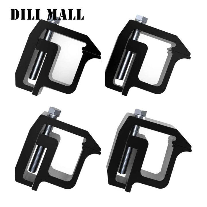 dili-ตัวหนีบยึด-mall4pcs-หมวกหลังคารถบรรทุกสำหรับแคมป์เปลือกหนักที่ยึดที่หนีบอุปกรณ์เครื่องมือทดแทน