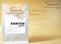 เมล็ดกาแฟสำหรับ Espresso Brazil Santos