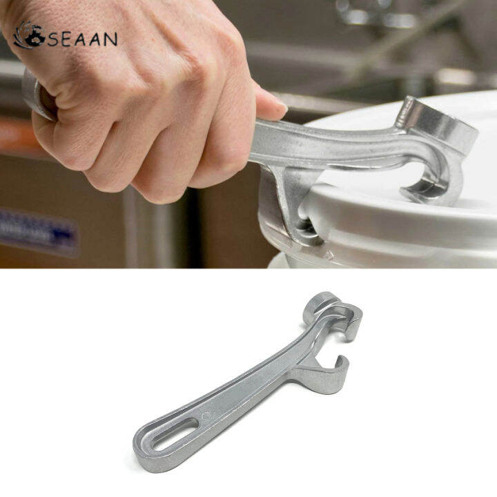Aluminum Bucket Opener 5 Gallon Pail Opener Silver Buckets Lid Wrench