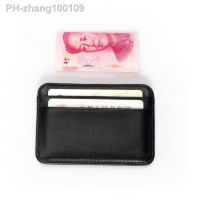 New 100 Sheepskin Genuine Leather Credit Card Case Mini ID Card Holder Small Purse For Man Slim Men 39;s Wallet Cardholder