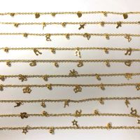 Random 9Pcslot Butterfly Heart Star Cross Gold Color Stainless Steel Anklets For Women Indian Jewelry Summer Beach-Barefoot