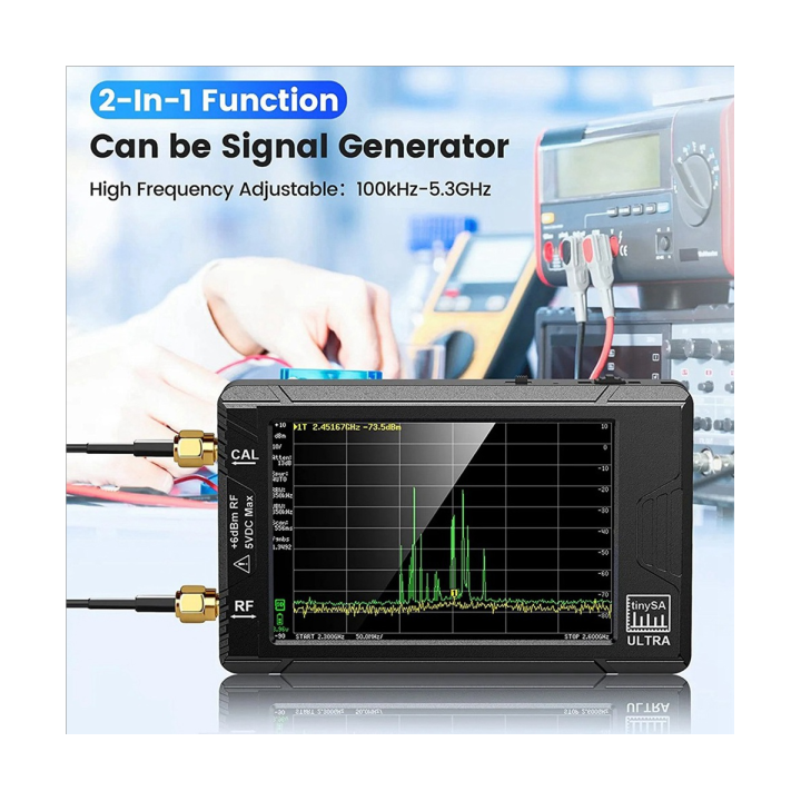 TinySA Ultra Handheld Spectrum Analyzer, 4.0 Inch RF Generator Tiny ...