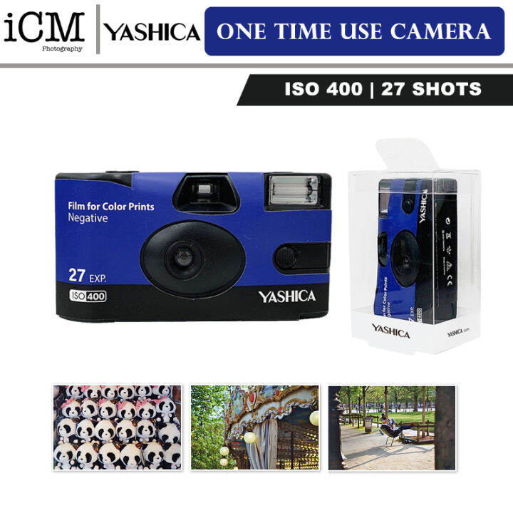 Yashica Single Use Camera 35mm Film Camera loaded w ISO 400 Film