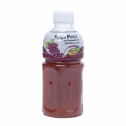 Nước Nho Thạch Dừa, Mogu Mogu, Grape Flavored Drink with Nata de Coco