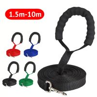 Long Dog Leash Rope with Comfortable Sponge Handle Pet Lead Belt Outdoor Training Dog Lanyard for Small Medium Large Dogs 10m Leashes