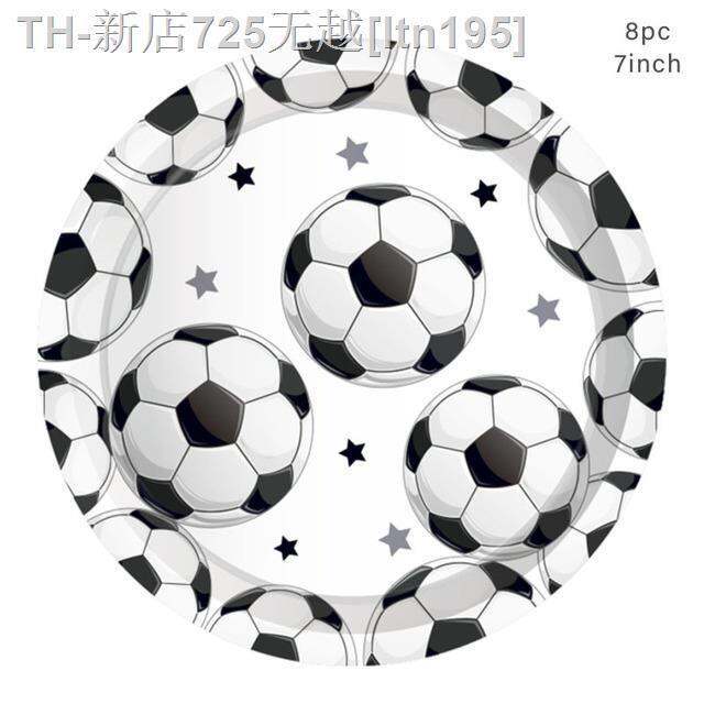 cw-football-birthday-disposable-tablecloth-tableware-sets-kids-boys-happy-soccer-supplies