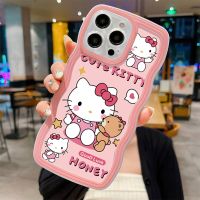 เคสด้านหลังป้องกันการกระแทก Y12A Y12S ลายการ์ตูนน่ารักเฮลโลคิตตี้ลูกแมวตัวใหญ่ V2026 V2027 Y20i Y20S เคสโทรศัพท์โปร่งใส