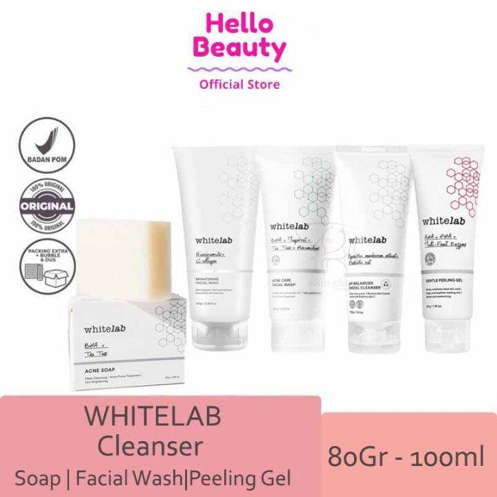Whitelab Cleanser Whitelab Facial Wash Whitelab Acne Soap Bar