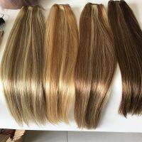 30inch Highlight Bundles Straight Human Hair Virgin Remy Human Hair Bundles Brazilian Brown Hair Extensions Wig  Hair Extensions  Pads