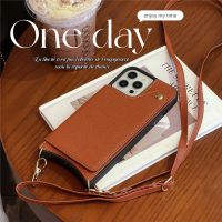 fashion fishtail crossbody rope leather wallet phone case for iphone 14 13 12 11 Pro Max XS 7 Plus card holder Cover with Mirror