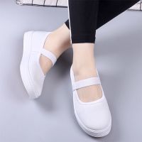 Beautysia Kasut Wanita Breathable Mesh Lightweight Soft Sole Women Walking Lazy Flats Shoes Slip-Ons Loafer Nurse Shose