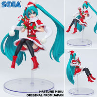 Figure ฟิกเกอร์ งานแท้ 100% Sega จาก Vocaloid Project Diva Arcade Future Tone โวคาลอยด์ โปรเจกต์ดีวา อาร์เคด Hatsune Miku ฮัตสึเนะ มิกุ Christmas 2018 ชุดคริสมาส Ver Original from Japan Anime อนิเมะ การ์ตูน มังงะ คอลเลกชัน New Collection Model โมเดล