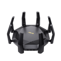 RT-AX89X 12-stream AX6000 Dual Band WiFi 6 (802.11ax) Router supporting MU-MIMO and OFDMA technology, with AiProtection Pro network security powered by Trend Micro and Adaptive QoS