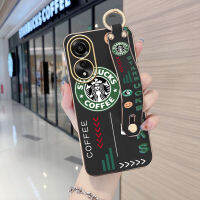 เคสโทรศัพท์พร้อมสำหรับ OPPO A78 4G OPPOA78 4G นุ่มขอบสี่เหลี่ยมเคสการ์ตูนชุบเคสโทรศัพท์ชุบหรูหราเคสโทรศัพท์นิ่ม