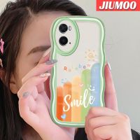 เคส JIUMOO เคส A36 A76 OPPO A96ลายการ์ตูนแฟชั่นสีสันสดใสรูปรอยยิ้มดีไซน์ใหม่เคสโทรศัพท์แบบใสป้องกันเลนส์กล้องเคสซิลิโคนเนื้อนิ่มโปร่งใสกันกระแทก