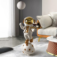 Spot parcel post Behanmei Creative and Slightly Luxury Spaceman Astronaut Floor Ornaments Living Room Cabinet Home Decoration Housewarming Gift