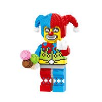 2333pcs Small Particle Building Blocks Joker Heros Circus Clown Anime Figures 3D Model Mini Bricks Toys for Children Balody16126
