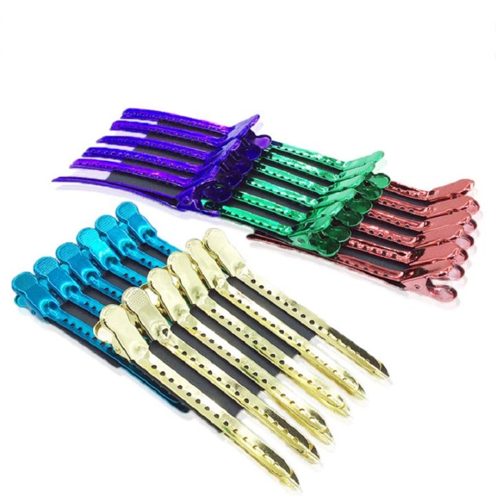 6pc-duckbill-clip-shaping-clip-crocodile-hairpin-hairdressing-claw-barber-slicer-clip-hair-styling-tools-salon-accessories-stainless-steel-6pc